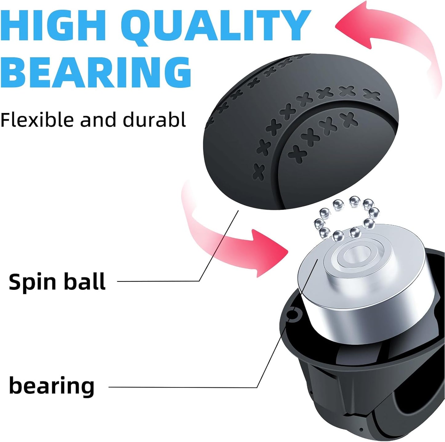 Snaptify™ 360° Steering Wheel Power Knob – Universal Anti-Slip Driving Spinner