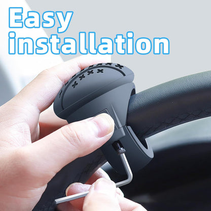 Snaptify™ 360° Steering Wheel Power Knob – Universal Anti-Slip Driving Spinner